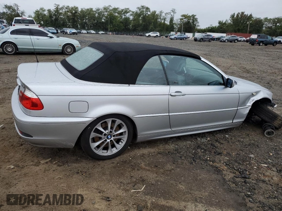 2005 BMW 3 Series 330Ci with VIN WBABW53465PL48609, listed as a Copart auction lot 72857584 with 106,207 mi miles and Salvage Title. Bid and sale history available at carsss.com. Image 3.
