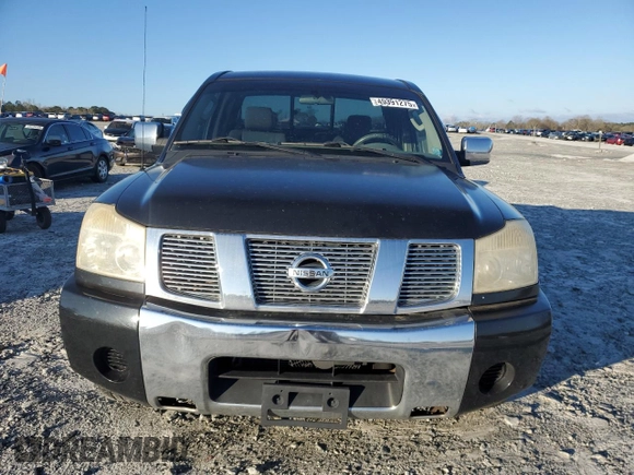 2005 Nissan Titan XE with VIN 1N6BA06A95N571063, listed as a Copart auction lot 49391275 with 167,790 mi miles and Salvage Title. Bid and sale history available at carsss.com. Image 5.