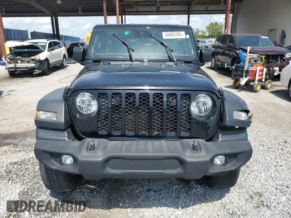 2024 Jeep Wrangler Sport S with VIN 1C4PJXDN2RW153564, listed as a Copart auction lot 58800705 with 19,633 mi miles and Salvage title. Bid and sale history available at DreamBid. Image 5.