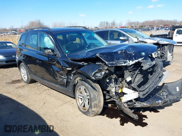 2006 BMW X3 3.0i with VIN WBXPA934X6WD26835, listed as a IAAI auction lot 41872807 with 182,407 mi miles. Bid and sale history available at carsss.com. Image 1.