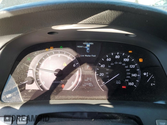 2012 Lexus LS 460 with VIN JTHCL5EF5C5014190, listed as a Copart auction lot 42741145 with 113,385 mi miles and Salvage title. Bid and sale history available at DreamBid. Image 9.