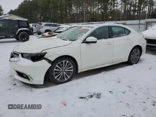 2018 Acura TLX w/Advance Pkg with VIN 19UUB3F70JA005505, listed as a Copart auction lot 45715695 with 49,311 mi miles and Salvage Title. Bid and sale history available at carsss.com. Image 1.