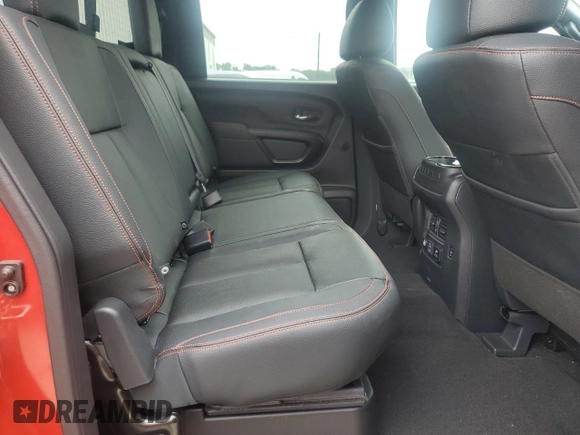2024 Nissan Titan Pro-4X with VIN 1N6AA1ED8RN118197, listed as a Copart auction lot 64471595 with 3,576 mi miles and Salvage title. Bid and sale history available at DreamBid. Image 10.