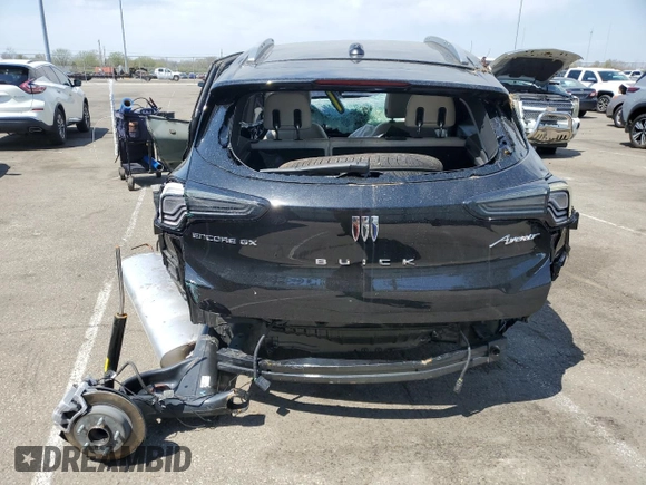 2024 Buick Encore GX Avenir with VIN KL4AMFSL1RB046631, listed as a Copart auction lot 53665325 with Not provided miles and Salvage title. Bid and sale history available at DreamBid. Image 6.