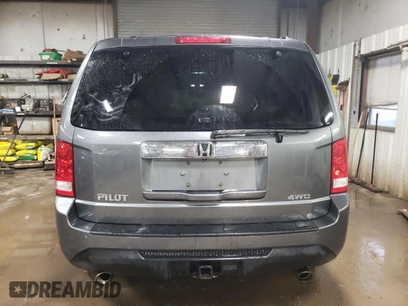 2012 Honda Pilot EX-L with VIN 5FNYF4H59CB017572, listed as a Copart auction lot 51532555 with 127,720 mi miles and Salvage Title. Bid and sale history available at DreamBid. Image 6.