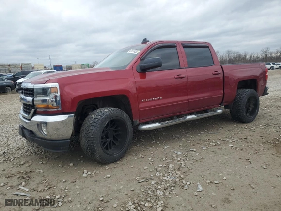 2018 Chevrolet Silverado 1500 LT with VIN 3GCUKREC1JG203897, listed as a Copart auction lot 47377435 with 127,131 mi miles and Salvage Title. Bid and sale history available at carsss.com. Image 1.