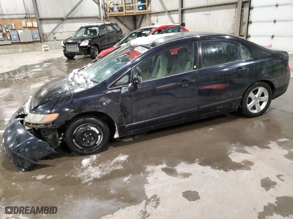 2006 Honda Civic Sdn LX with VIN 2HGFA165X6H007771, listed as a Copart auction lot 45228505 with 221,063 mi miles and Clean Title. Bid and sale history available at carsss.com. Image 1.