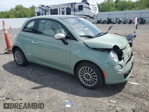 2012 FIAT 500 Lounge z VIN 3C3CFFCR8CT120214, wystawiony jako Copart lot #56963235 z przebiegiem 42 992 mil mil oraz Czysty tytuł • Clean title. Historia ofert i sprzedaży dostępna na DreamBid. Obrazek 4.