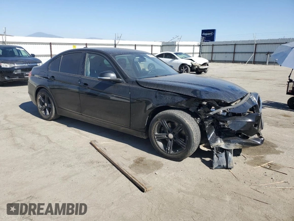 2014 BMW 3 Series 328i with VIN WBA3C1C5XEK106904, listed as a Copart auction lot 60565595 with 91,576 mi miles and Salvage title. Bid and sale history available at DreamBid. Image 4.
