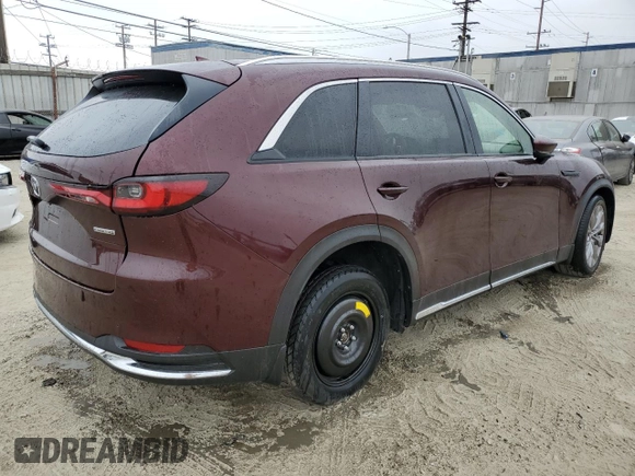 2024 Mazda CX-90 Premium z VIN JM3KKDHD8R1113467, wystawiony jako Copart lot #59140195 z przebiegiem 10 267 mil mil oraz Szkody całkowita. Historia ofert i sprzedaży dostępna na DreamBid. Obrazek 3.