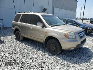 2006 Honda Pilot EX-L with VIN 5FNYF28596B032369, listed as a Copart auction lot 54596465 with 201,181 mi miles and Salvage Title. Bid and sale history available at DreamBid. Image 4.