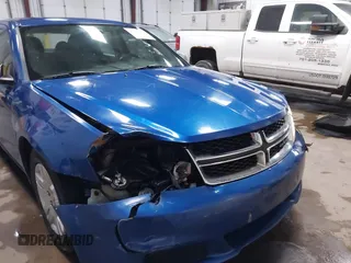 2014 Dodge Avenger SE with VIN 1C3CDZAB5EN130585, listed as a IAAI auction lot 41740971 with 191,519 mi miles. Bid and sale history available at carsss.com. Image 6.