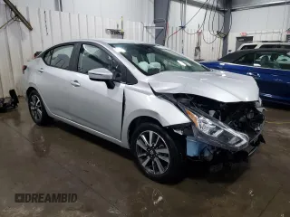 2021 Nissan Versa SV with VIN 3N1CN8EV2ML843775, listed as a Copart auction lot 56250945 with 80,877 mi miles and Salvage title. Bid and sale history available at DreamBid. Image 4.