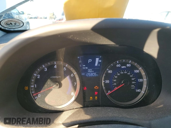 2013 Hyundai Accent GLS with VIN KMHCT4AE6DU523202, listed as a Copart auction lot 52568315 with 126,806 mi miles and Salvage Title. Bid and sale history available at carsss.com. Image 9.