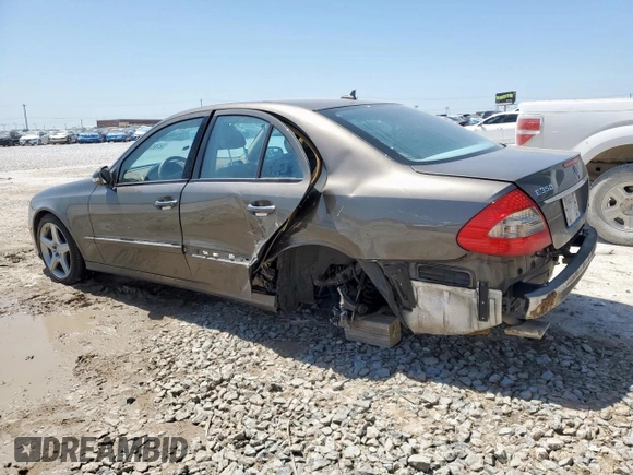 2009 Mercedes-Benz E-Class Luxury 3.5L with VIN WDBUF56X09B396917, listed as a Copart auction lot 52769485 with 142,968 mi miles and Salvage Title. Bid and sale history available at carsss.com. Image 2.