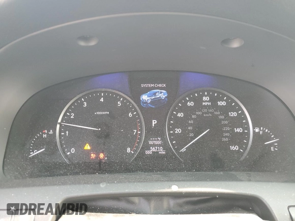 2015 Lexus LS 460 with VIN JTHCL5EF4F5025573, listed as a Copart auction lot 57178115 with 56,710 mi miles and Salvage title. Bid and sale history available at DreamBid. Image 9.