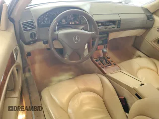 2001 Mercedes-Benz SL 500 with VIN WDBFA68FX1F200299, listed as a Copart auction lot 54422115 with 53,875 mi miles and Salvage title. Bid and sale history available at DreamBid. Image 8.