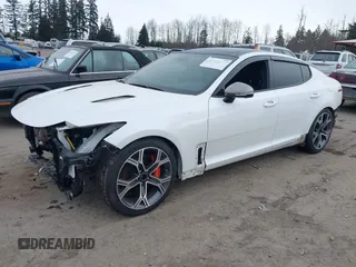 2021 Kia Stinger GT2 with VIN KNAE55LC5M6097982, listed as a IAAI auction lot 41568157 with 57,836 mi miles. Bid and sale history available at carsss.com. Image 18.