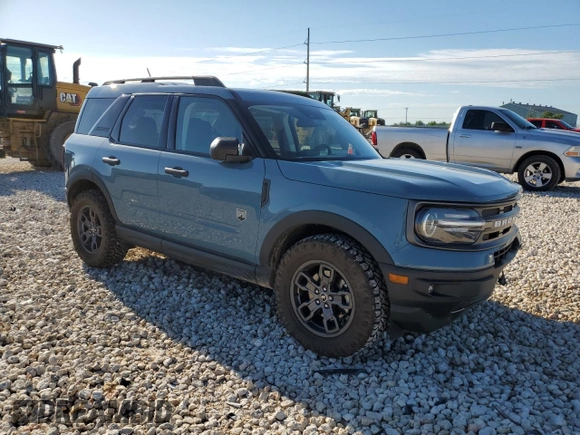 2021 Ford Bronco Sport Big Bend z VIN 3FMCR9B61MRA92276, wystawiony jako Copart lot #56339755 z przebiegiem 32 909 mil mil oraz Szkoda całkowita • Salvage title. Historia ofert i sprzedaży dostępna na DreamBid. Obrazek 4.
