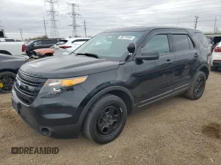 2015 Ford Utility Police Interceptor with VIN 1FM5K8AR7FGB32387, listed as a Copart auction lot 80270504 with 181,723 mi miles and Salvage Title. Bid and sale history available at carsss.com. Image 1.