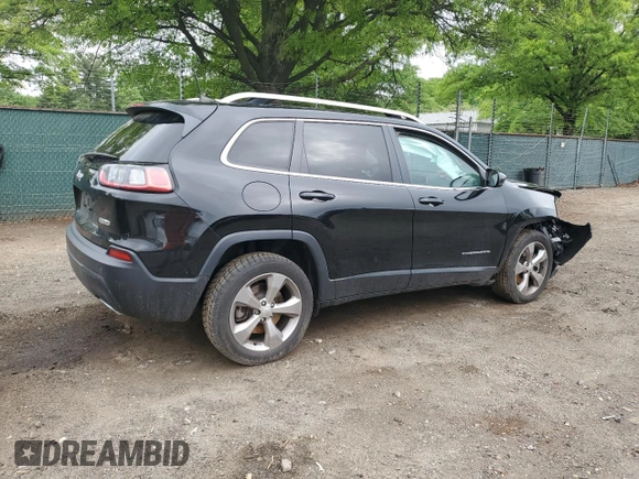 2021 Jeep Cherokee Latitude Lux with VIN 1C4PJLMX4MD144508, listed as a Copart auction lot 55473625 with 65,842 mi miles and Salvage title. Bid and sale history available at DreamBid. Image 3.