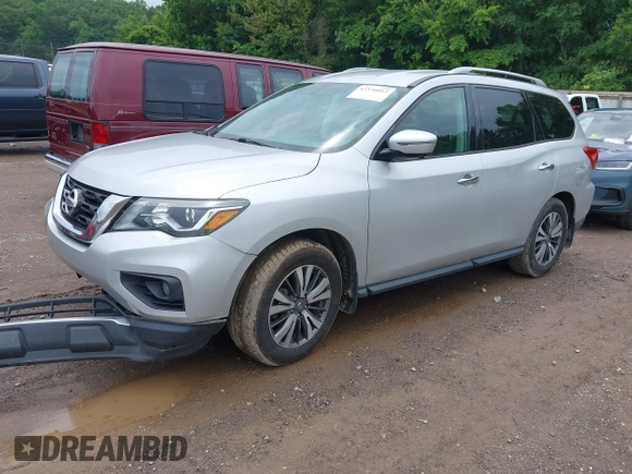 2017 Nissan Pathfinder SV with VIN 5N1DR2MN3HC620095, listed as a IAAI auction lot 42376013 with 106,218 mi miles and . Bid and sale history available at DreamBid. Image 17.