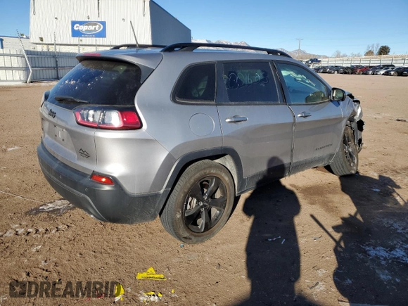 2020 Jeep Cherokee Altitude with VIN 1C4PJMLX7LD594966, listed as a Copart auction lot 88146765 with 0 mi miles and Salvage Title. Bid and sale history available at carsss.com. Image 3.