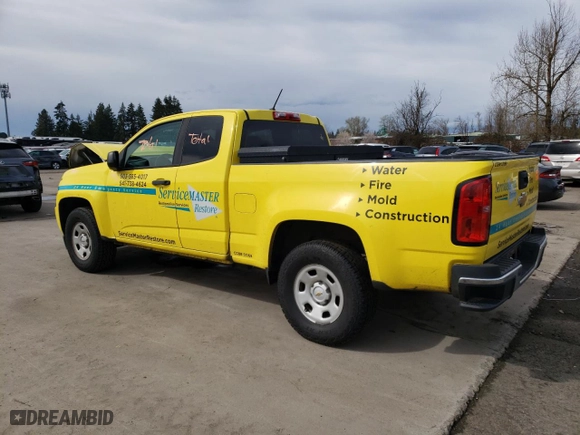 2020 Chevrolet Colorado 2WD Work Truck with VIN 1GCHSBEA8L1129970, listed as a Copart auction lot 49721745 with 105,111 mi miles and Salvage Title. Bid and sale history available at carsss.com. Image 2.