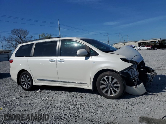2020 Toyota Sienna XLE with VIN 5TDDZ3DC8LS244302, listed as a Copart auction lot 47581475 with 72,956 mi miles and Non Repairable. Bid and sale history available at carsss.com. Image 4.
