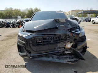2019 Audi Q8 Premium Plus with VIN WA1EVAF13KD011514, listed as a Copart auction lot 64988564 with 81,316 mi miles and Salvage Title. Bid and sale history available at carsss.com. Image 5.