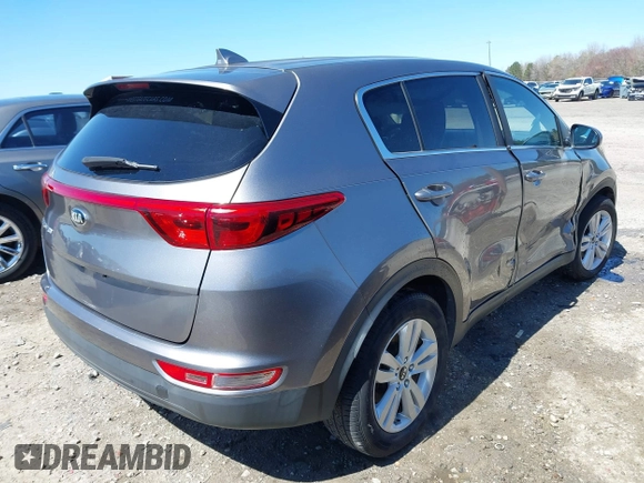 2017 Kia Sportage LX with VIN KNDPM3AC4H7156977, listed as a IAAI auction lot 41851476 with 101,778 mi miles. Bid and sale history available at carsss.com. Image 4.
