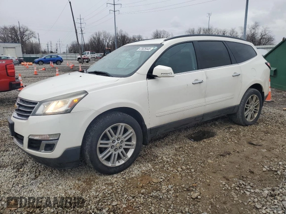 2015 Chevrolet Traverse LT with VIN 1GNKVGKD9FJ320396, listed as a Copart auction lot 47625445 with 201,747 mi miles and Salvage Title. Bid and sale history available at DreamBid. Image 1.