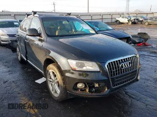 2015 Audi Q5 Premium Plus with VIN WA1LFAFP9FA093927, listed as a IAAI auction lot 41534996 with 112,966 mi miles. Bid and sale history available at carsss.com. Image 1.