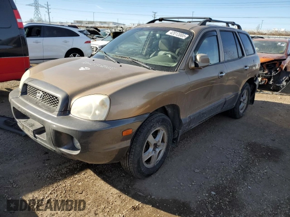2003 Hyundai Santa Fe GLS with VIN KM8SC73D73U360575, listed as a Copart auction lot 42012085 with 193,755 mi miles and Salvage Title. Bid and sale history available at carsss.com. Image 1.