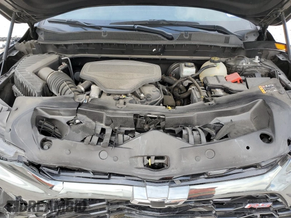 2022 Chevrolet Blazer RS with VIN 3GNKBERS0NS112129, listed as a Copart auction lot 55105345 with 27,600 mi miles and Salvage title. Bid and sale history available at DreamBid. Image 12.