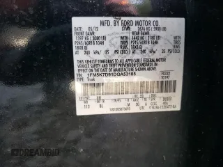 2013 Ford Explorer XLT with VIN 1FM5K7D91DGA53185, listed as a Copart auction lot 55802305 with 216,210 mi miles and Salvage title. Bid and sale history available at DreamBid. Image 13.