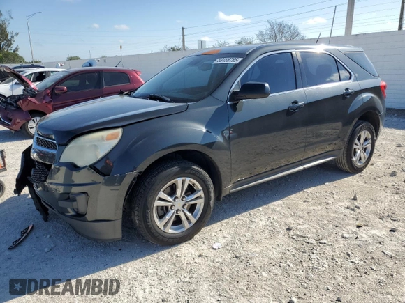 2013 Chevrolet Equinox LS with VIN 2GNALBEKXD6427174, listed as a Copart auction lot 53486765 with 199,017 mi miles and Salvage Title. Bid and sale history available at carsss.com. Image 1.