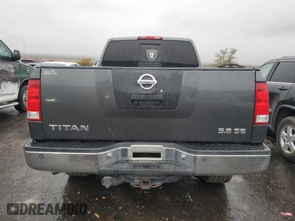 2006 Nissan Titan SE with VIN 1N6BA06B46N565164, listed as a Copart auction lot 79193724 with 259,404 mi miles and Salvage Title. Bid and sale history available at DreamBid. Image 6.