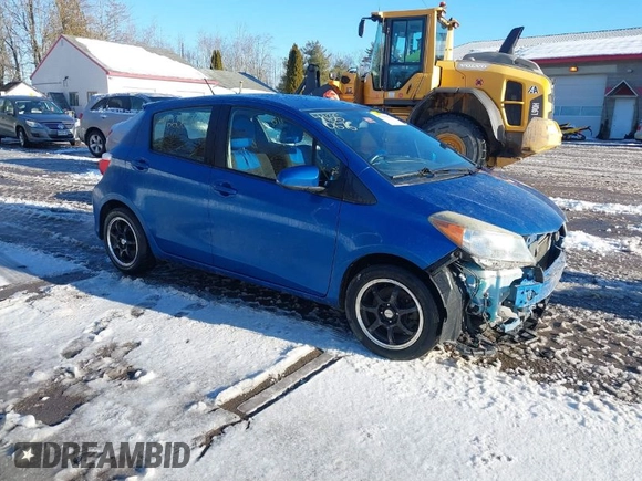2012 Toyota Yaris L with VIN JTDKTUD31CD504632, listed as a IAAI auction lot 41660676 with 105,789 mi miles. Bid and sale history available at carsss.com. Image 1.