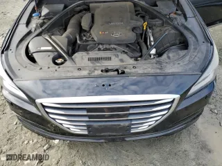 2015 Hyundai Genesis 3.8L with VIN KMHGN4JEXFU039273, listed as a Copart auction lot 45226855 with 0 mi miles and Salvage Title. Bid and sale history available at carsss.com. Image 11.