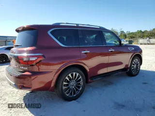2023 Nissan Armada Platinum with VIN JN8AY2CC4P9182942, listed as a Copart auction lot 83976494 with 12,506 mi miles and Salvage Title. Bid and sale history available at carsss.com. Image 3.