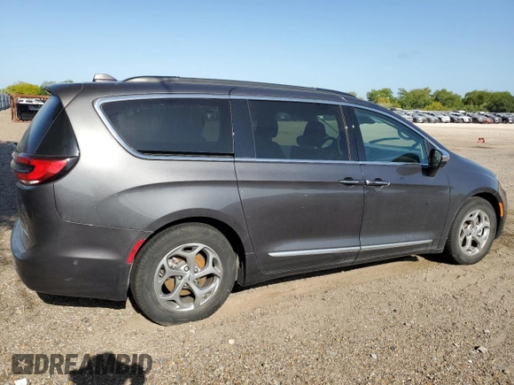 2022 Chrysler Pacifica Limited with VIN 2C4RC1GGXNR215860, listed as a Copart auction lot 52531315 with 12,831 mi miles and Salvage title. Bid and sale history available at DreamBid. Image 3.