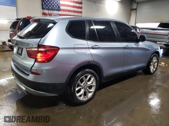 2011 BMW X3 35i with VIN 5UXWX7C56BL732901, listed as a Copart auction lot 47145705 with 160,516 mi miles and Clean Title. Bid and sale history available at DreamBid. Image 3.