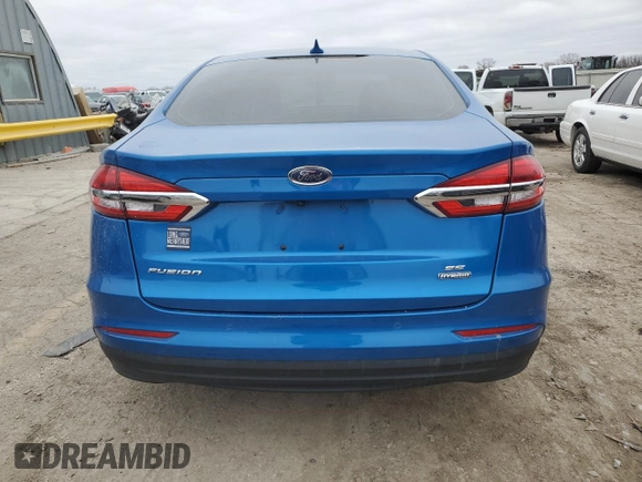 2020 Ford Fusion SE with VIN 3FA6P0LUXLR170087, listed as a Copart auction lot 43357105 with 59,395 mi miles and Salvage title. Bid and sale history available at DreamBid. Image 6.
