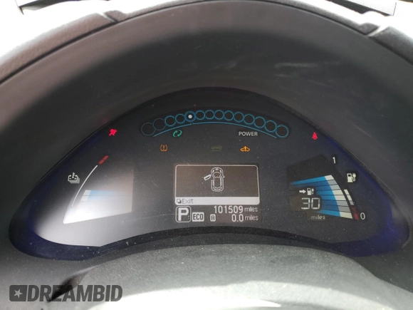 2013 Nissan LEAF SV with VIN 1N4AZ0CP0DC418510, listed as a Copart auction lot 56605165 with 101,509 mi miles and Salvage title. Bid and sale history available at DreamBid. Image 9.