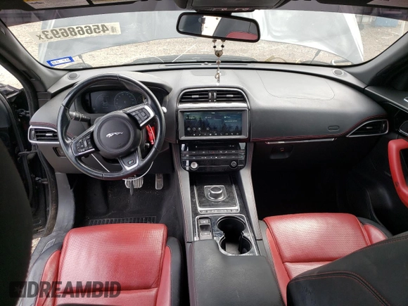 2017 Jaguar F-Pace 20d R-Sport with VIN SADCL2BN4HA094578, listed as a Copart auction lot 45668693 with 107,629 mi miles and . Bid and sale history available at DreamBid. Image 8.