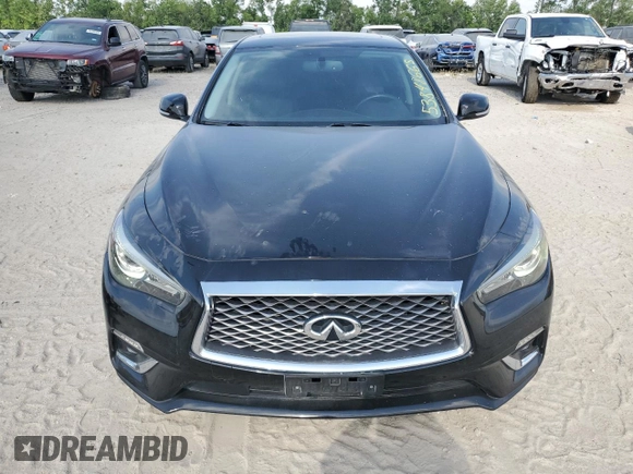 2019 Infiniti Q50 3.0t LUXE with VIN JN1EV7AR8KM551823, listed as a Copart auction lot 53848665 with 34,705 mi miles and Salvage Title. Bid and sale history available at carsss.com. Image 5.