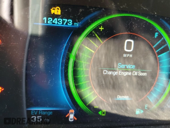 2017 Chevrolet Volt LT with VIN 1G1RC6S59HU129202, listed as a Copart auction lot 60581062 with 124,373 mi miles. Bid and sale history available at carsss.com. Image 8.