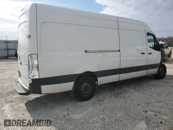 2023 Mercedes-Benz Sprinter Cargo with VIN W1Y40CHY0PT134394, listed as a Copart auction lot 55868155 with 53,473 mi miles and Salvage Title. Bid and sale history available at carsss.com. Image 3.