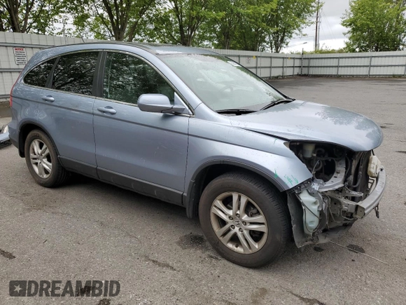 2010 Honda CR-V EX-L with VIN 5J6RE4H70AL097972, listed as a Copart auction lot 60987855 with 146,634 mi miles and Salvage title. Bid and sale history available at DreamBid. Image 4.